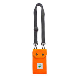 Orange cotton phone wallet